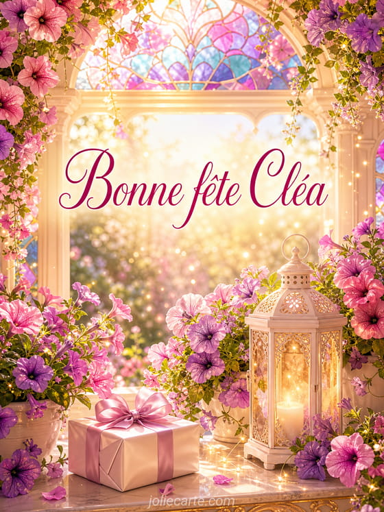 Carte bonne fête Cléa