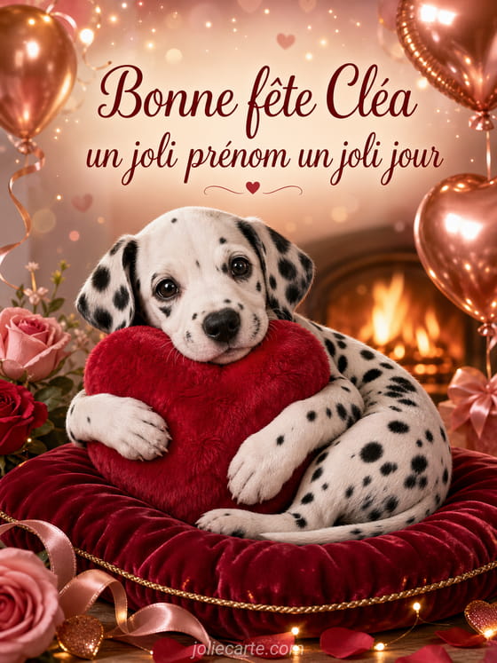 Carte bonne fête Cléa