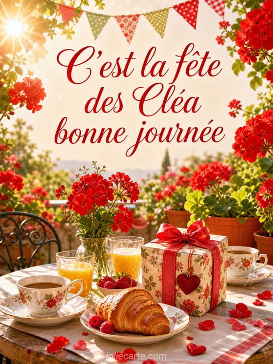 Carte bonne fête Cléa