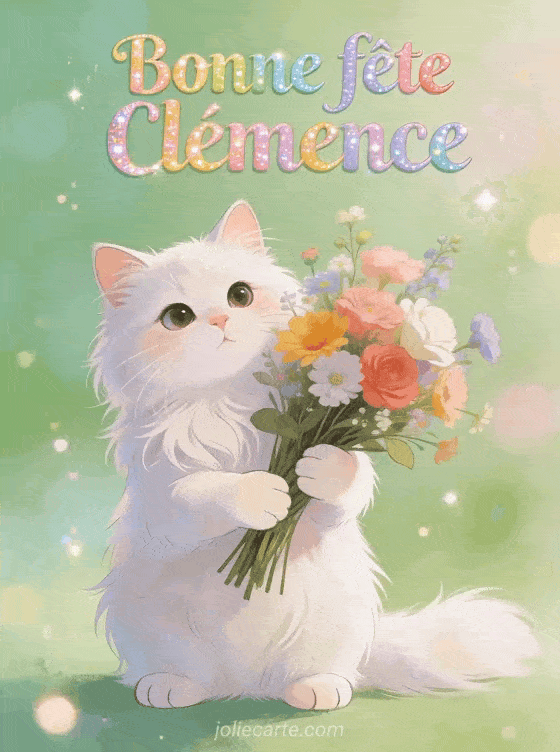 Bonne fête Clemence - Clemence gif bonne fete