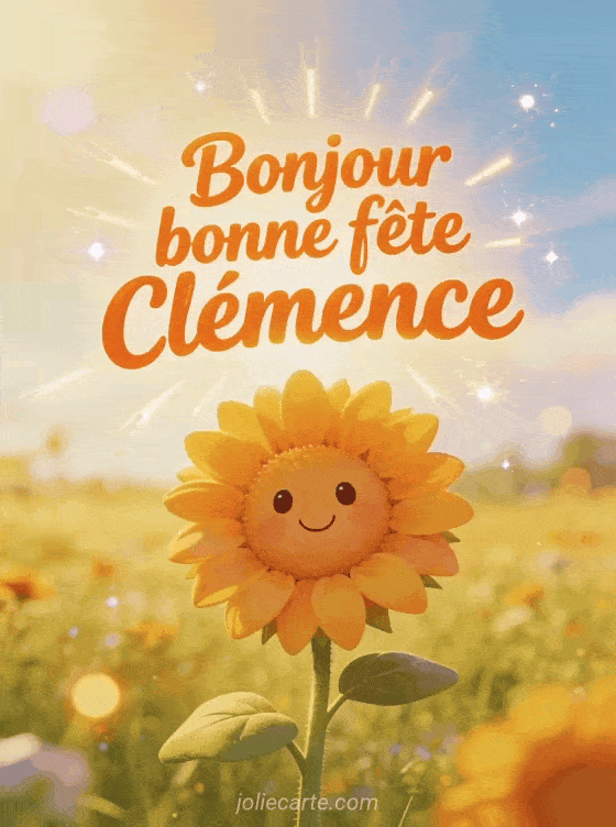 Bonne fête Clemence - Clemence image de bonne fete gratuite