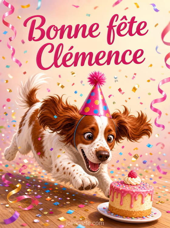 Carte bonne fête Clémence