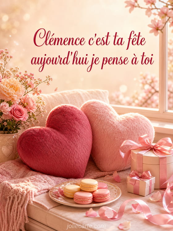Carte bonne fête Clémence