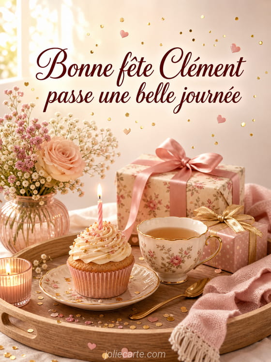 Carte bonne fête Clément