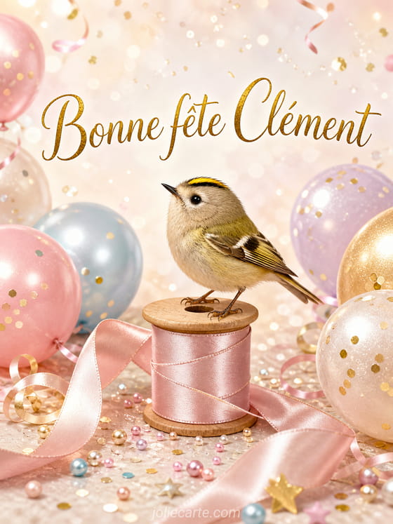 Carte bonne fête Clément