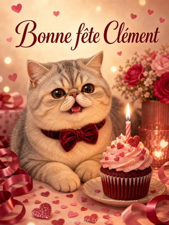 Carte bonne fête Clément