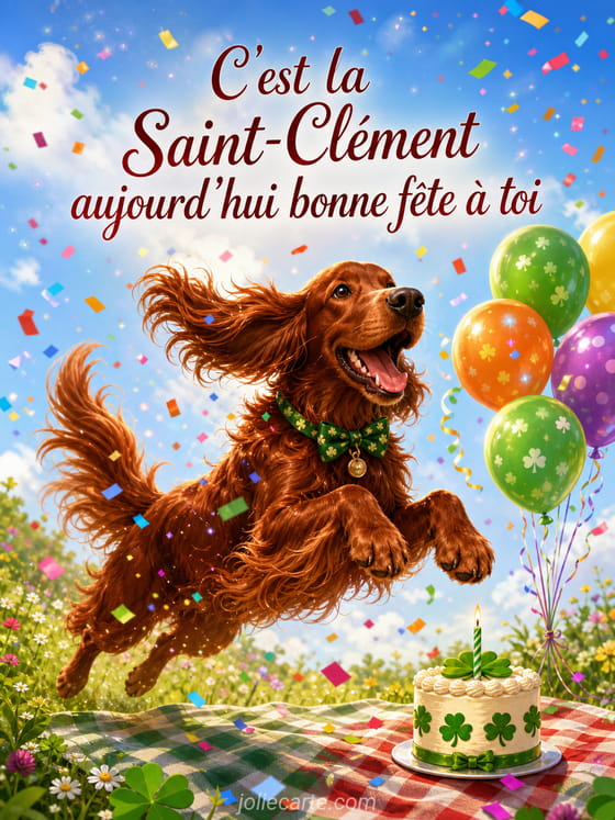 Carte bonne fête Clément