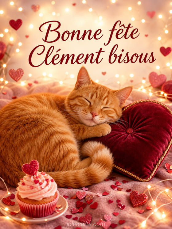 Carte bonne fête Clément