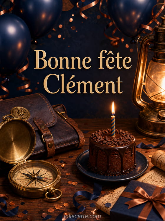 Carte bonne fête Clément