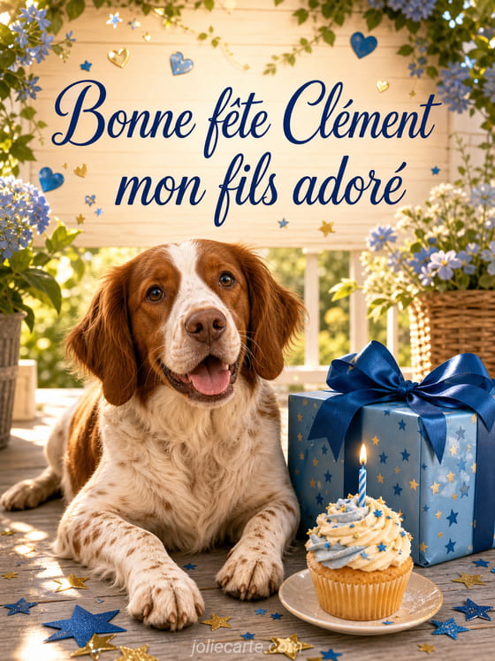 Carte bonne fête Clément