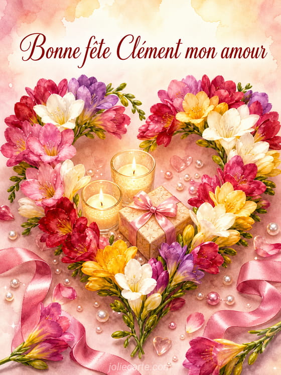 Carte bonne fête Clément