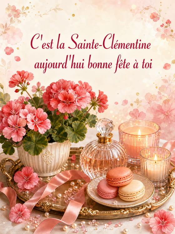 Carte bonne fête Clémentine