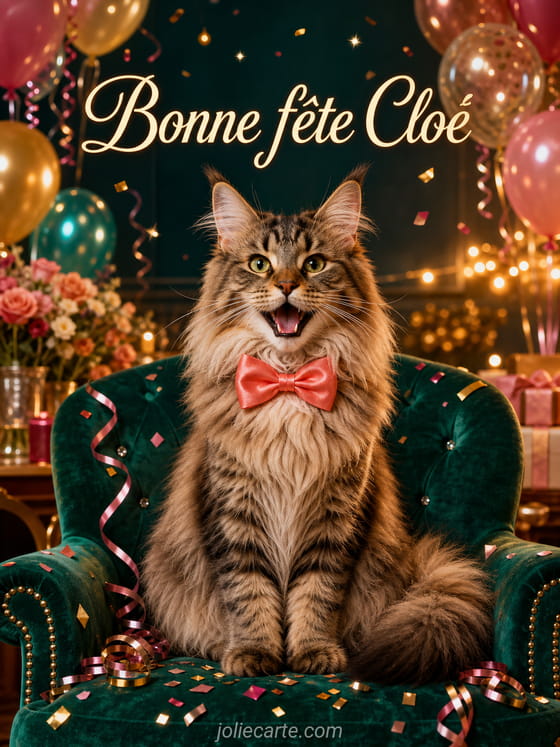 Carte bonne fête Cloé