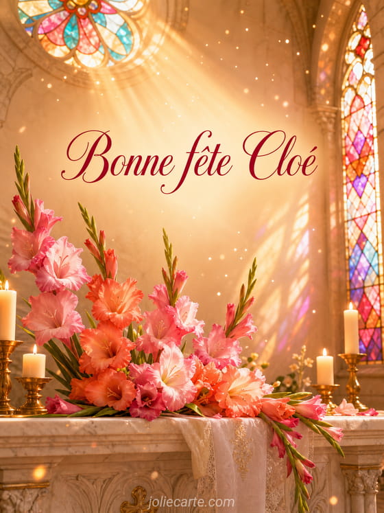 Carte bonne fête Cloé