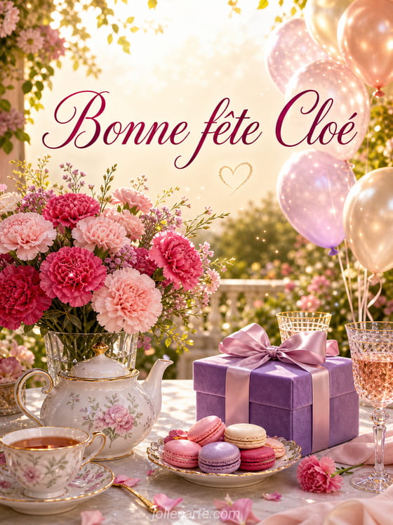 Carte bonne fête Cloé