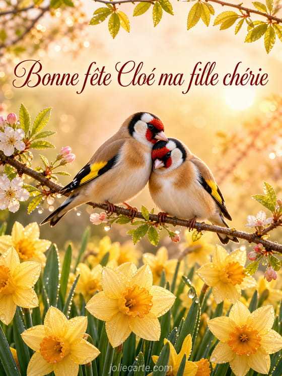 Carte bonne fête Cloé
