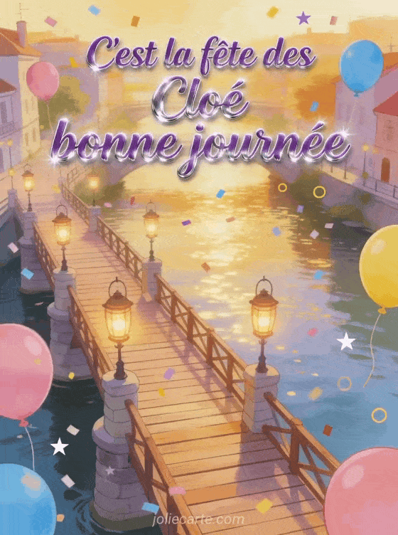 Bonne fête Cloé - Fete cloe a souhaiter