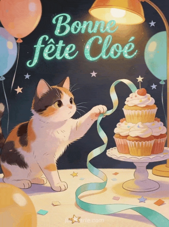 Bonne fête Cloé - Bonne fete cloe gif