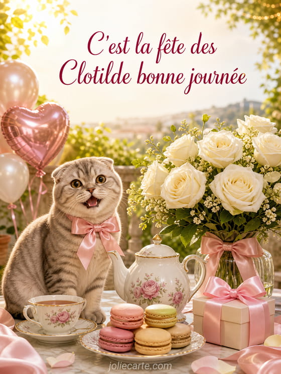 Carte bonne fĂȘte Clotilde