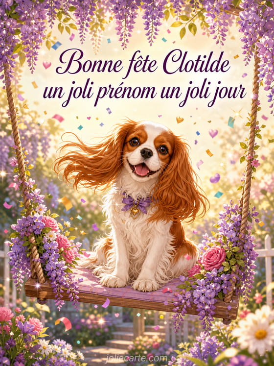 Carte bonne fĂȘte Clotilde