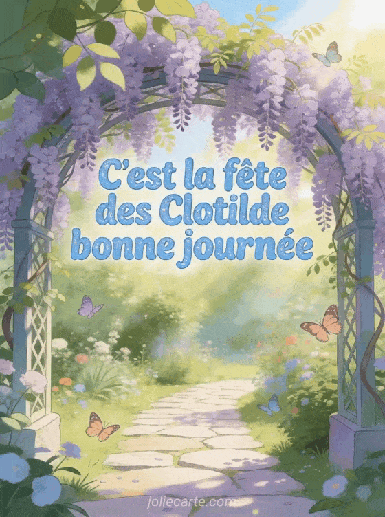 Bonne fête Clotilde - Bonne fete clotilde gif