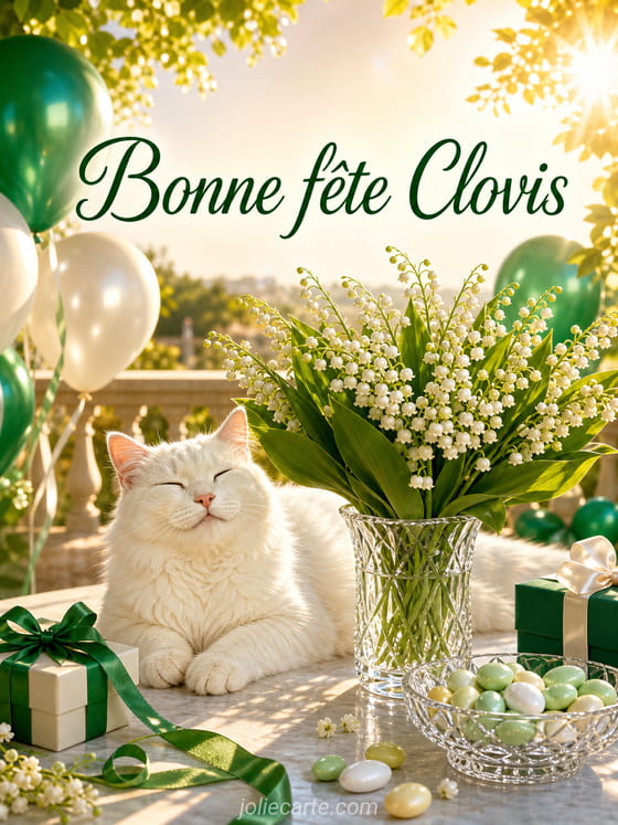 Carte bonne fête Clovis