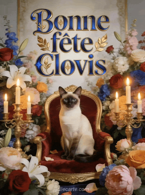 Bonne fête Clovis - Bonne fete clovis chat