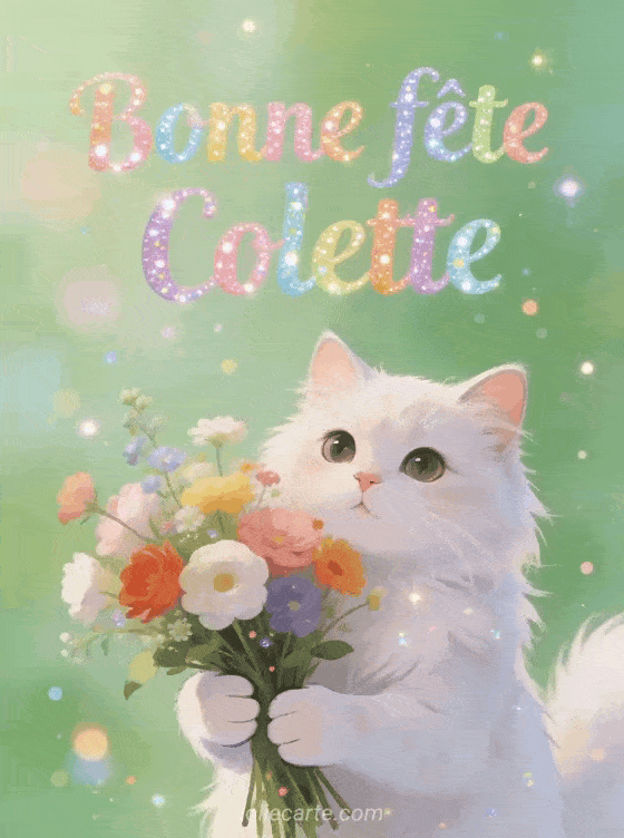 Bonne fête Colette - Colette gif bonne fete