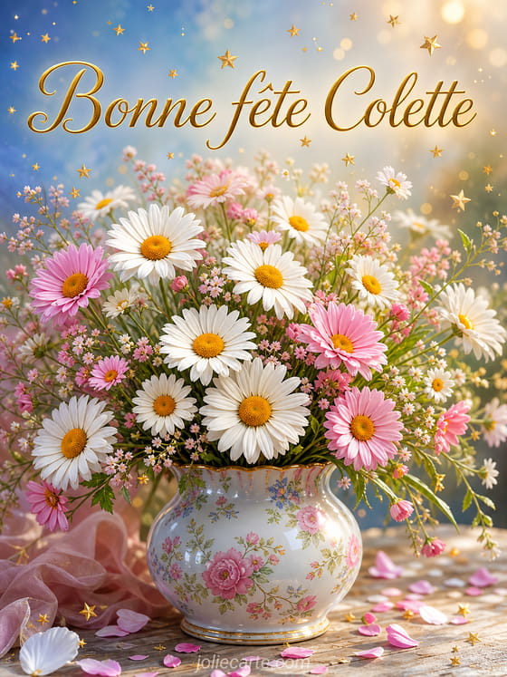 Carte bonne fête Colette