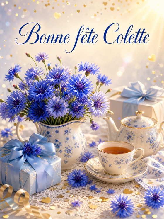 Carte bonne fête Colette