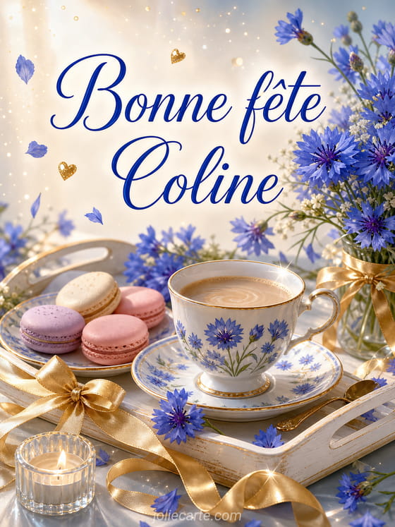 Carte bonne fête Coline