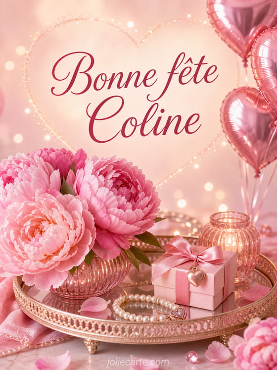 Carte bonne fête Coline