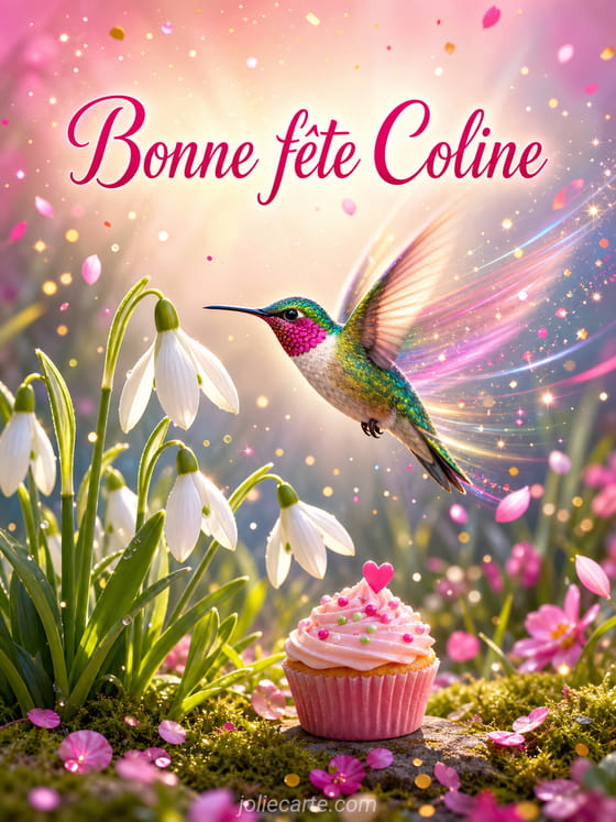 Carte bonne fête Coline