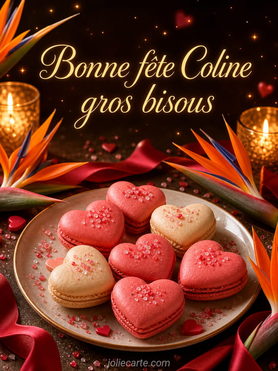 Carte bonne fête Coline