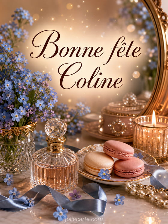 Carte bonne fête Coline