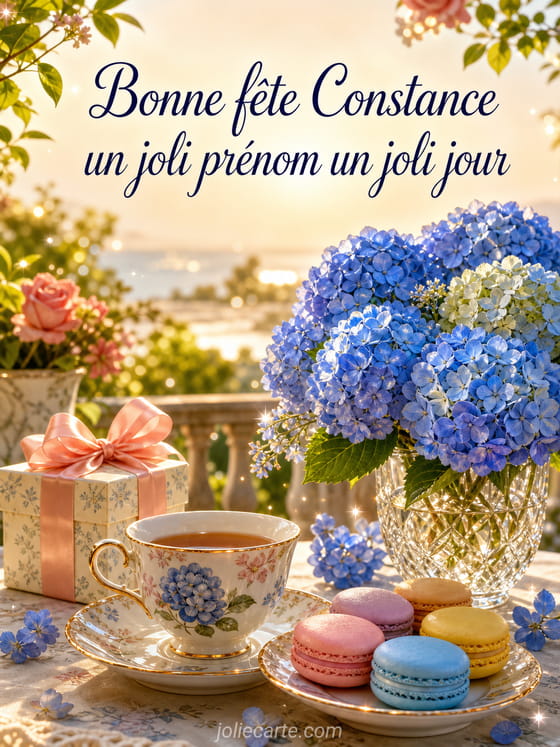 Carte bonne fête Constance
