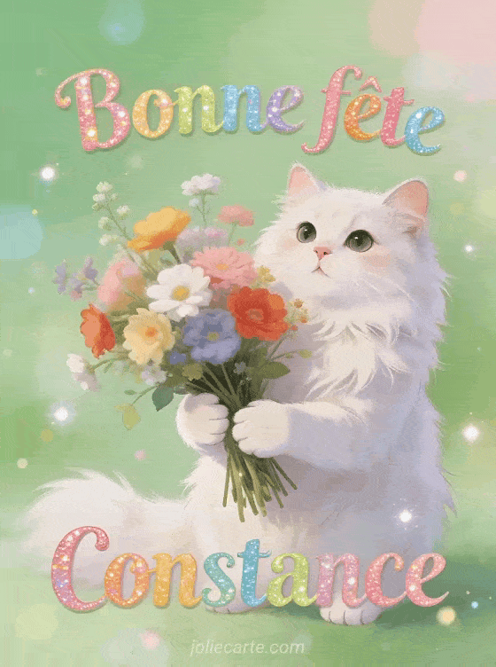 Bonne fête Constance - Bonne fete constance chat