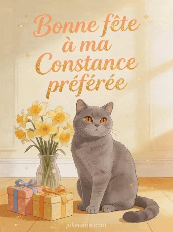 Bonne fête Constance - Bonne fete constance gif