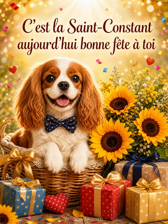 Carte bonne fête Constant