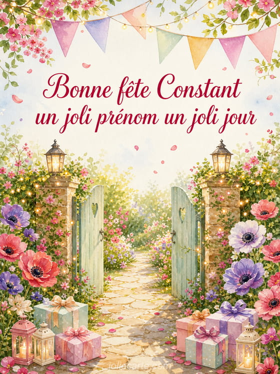 Carte bonne fĂȘte Constant