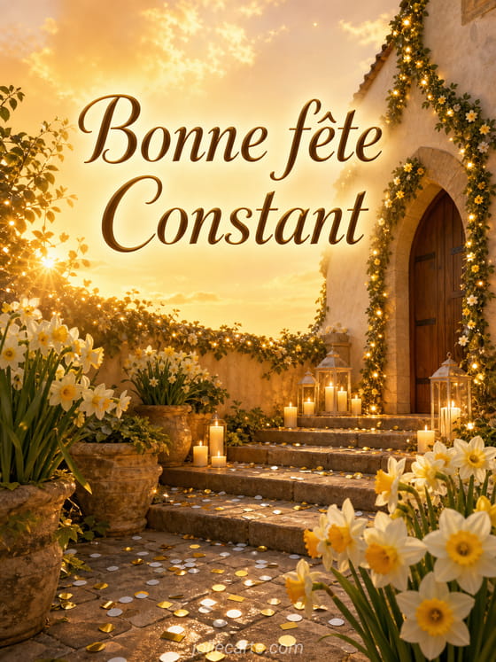 Carte bonne fĂȘte Constant