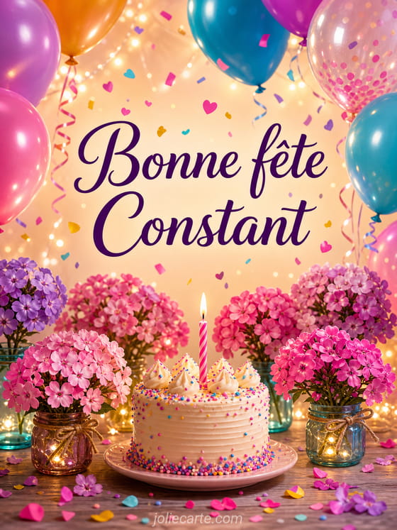 Carte bonne fĂȘte Constant