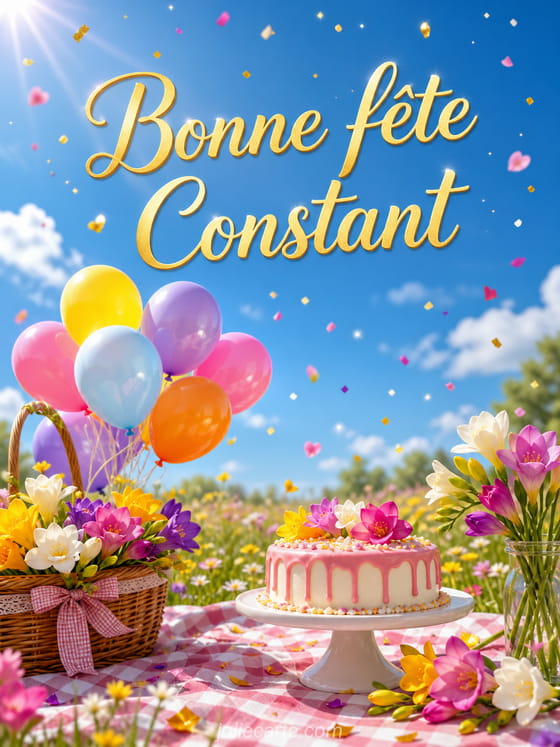 Carte bonne fĂȘte Constant