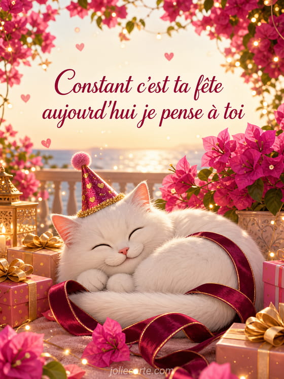 Carte bonne fĂȘte Constant