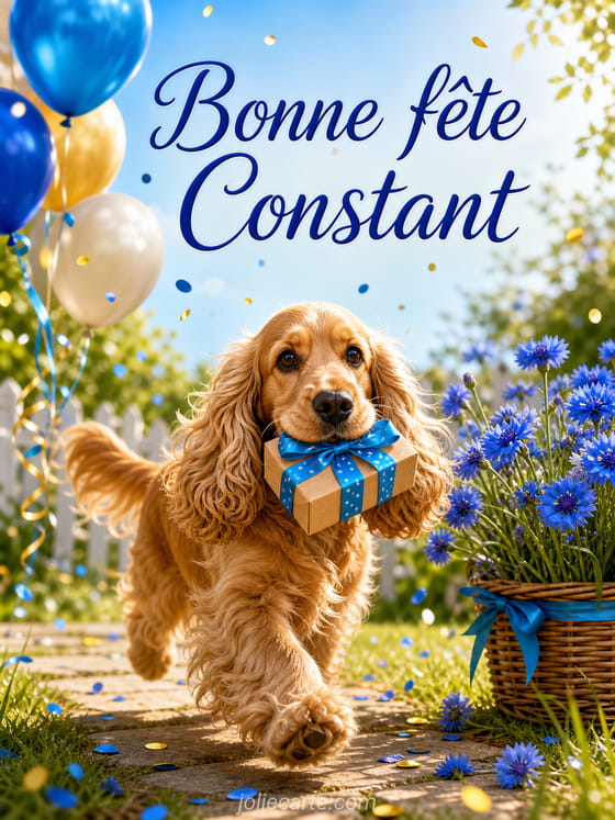 Carte bonne fĂȘte Constant