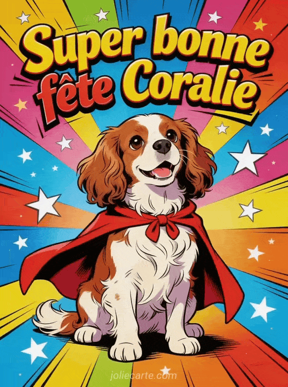 Bonne fête Coralie - Coralie gif bonne fete gratuit