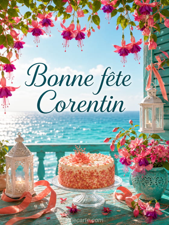 Carte bonne fête Corentin