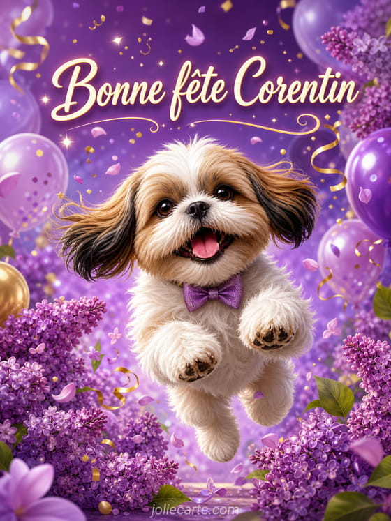 Carte bonne fête Corentin