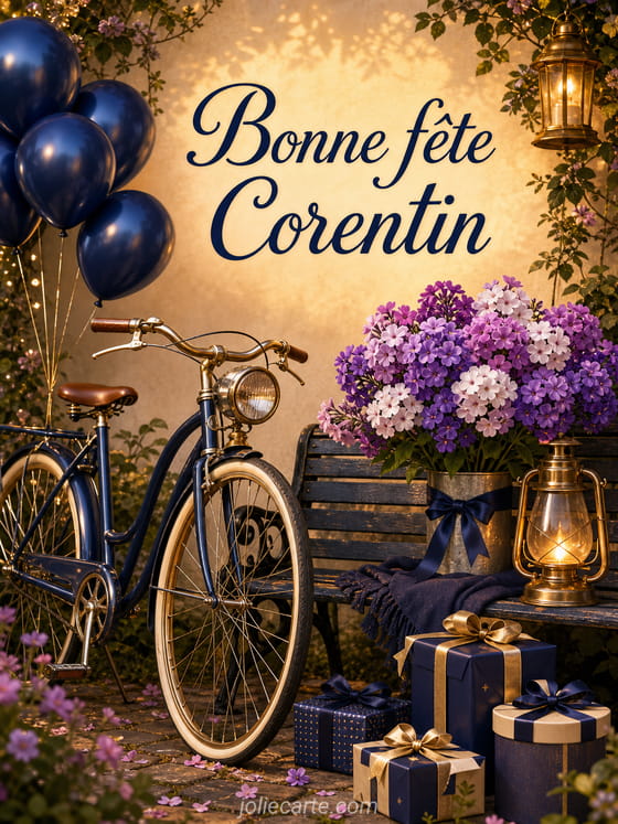 Carte bonne fête Corentin