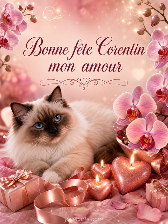 Carte bonne fête Corentin